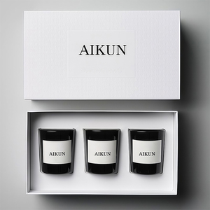 Juego de Velas Aromáticas AIKUN de Lujo con Etiqueta Personalizada en Frasco de Cera de Soya para Decoración del Hogar, Relajación, Spa y Aromaterapia - Product Image 3
