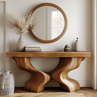 Table console en bois au design moderne pour le salon, meubles de luxe, tables consoles