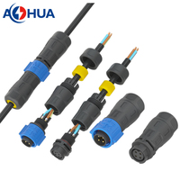 300V 10A PA66 assemblage 4P noyau soudure tasse soudage Terminal cosses mâle femelle IP68 étanche connecteur d'alimentation autobloquant K15