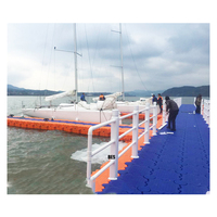 Plateformes flottantes de pêche durables en PEHD, cubes de pontons en plastique, quais pour bateaux et jet-skis, fournitures marines en gros