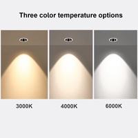 12W LED Réglable Chrome Encastré Downlight Spot Moderne Salon Plafond Installer Corps En Aluminium ETL Cob Spots