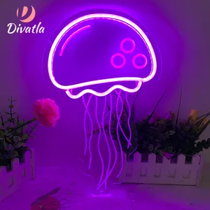 DIVATLA Easy Installation Acrylic Engraving Led Neon Sign Text Light Home Living Room Remote Control Smart lighting