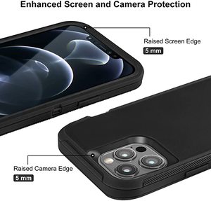 Coque Defender pour <span class=keywords><strong>iPhone</strong></span> 13 <span class=keywords><strong>12</strong></span> Pro Max avec Clip de <span class=keywords><strong>ceinture</strong></span>, étui de protection robuste et résistant aux chocs - Product Image 4