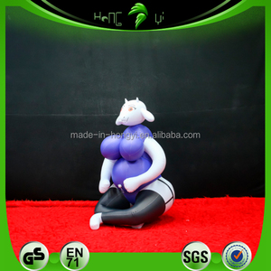 Figurine de chèvre de dessin animé gonflable personnalisée personnage animal poupée pour jouer jouets gonflables en PVC avec Sph - Product Image 3