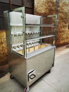 <span class=keywords><strong>Asador</strong></span> Brasileño de Pollo Santamaria Grill con <span class=keywords><strong>Pared</strong></span> de Vidrio, Barbacoa de Carbón Vegetal y Acero Inoxidable para >5 Personas - Product Image 3