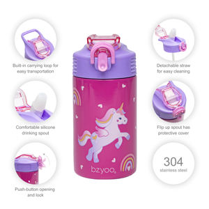 Bpa Free Unicorn 15.5Oz Sw Stainless Steel <b>Bottle</b> <b>Metal</b> Eco Friendly Material Children Water <b>Bottle</b> Bpa Free - Product Image 3