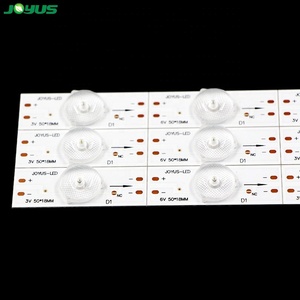 Réparation JY-621 rétro-éclairage TV Led <span class=keywords><strong>hdmi</strong></span> synchronisation à écran perle unique remplacement universel 6V OD20 lentille carrée un Module 50*18mm - Product Image 3