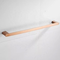 Ensemble d'accessoires de salle de bain en acier inoxydable SUS 304, montage mural en or rose