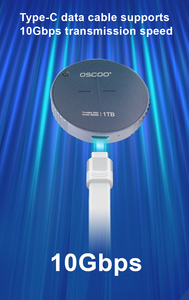 OSCoo Ổ cứng gắn ngoài từ tính SSD 512GB 1Tb 2Tb 3.2 USB cổng mở rộng 3.0 SATA 10Gbps phụ kiện máy tính - Product Image 6