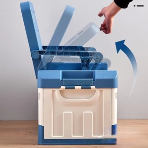 O acampamento organizador plástico do armazenamento com cadeiras dobráveis do armazenamento do alimento containers caixas de armazenamento com tampas - Product Image 4