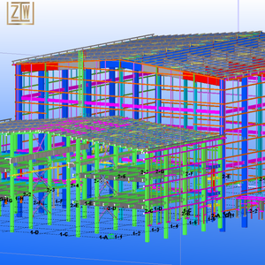 Kết cấu thép prefab hangar giá rẻ kim loại đổ thép xây dựng kho nhà tiền chế Kết Cấu Thép kho - Product Image 5