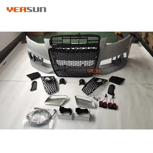 PP Material Front Bumper C6 RS6 Body Kit for Audi A6 S6 2004 2005 2006 2007 2008 2009 2010 2011 2012