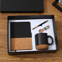 Juego de Regalo de Cuaderno 2025, Cuaderno de Madera A5 de Lujo con Logotipo Personalizado, Juego de Papelería con Bolígrafo, Regalos Empresariales para Mujeres