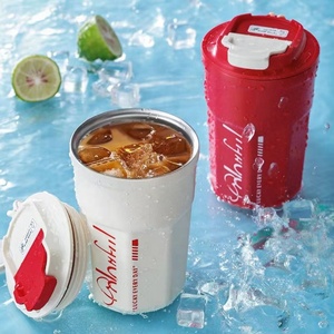 400ml Stainless Steel Portable Insulated Coffee Cup with Handle and 12-Hour Thermal Insulation Includes Lid - Product Image 5