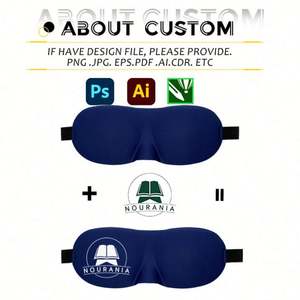 Masque de sommeil 3D stéréo occultant noir unisexe, portable pour le voyage, avec logo personnalisé, vente en gros - Product Image 2