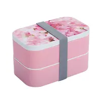 Оптовая продажа, упаковочная коробка для еды голубого и розового цвета с защитой от протечек, 100%