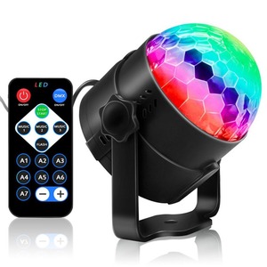 Disco <strong>DJ</strong> Light RGB Stage Effect Light Remote <strong>Control</strong> Laser Projector Lights With Smart Sound <strong>Control</strong> for Bar KTV Party - Product Image 1