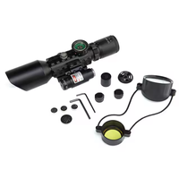 Lucrehulk Optics M9 3-10x42EG, lunette de visée multi-couches en alliage d'aluminium avec laser rouge illuminé, compatible 11mm/20mm, noir