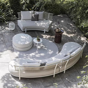 Canapé d'extérieur en <span class=keywords><strong>rotin</strong></span> pour hôtel, ensemble de canapés de jardin en métal, canapé moderne en bois pour <span class=keywords><strong>salon</strong></span>, <span class=keywords><strong>rotin</strong></span> / osier - Product Image 1