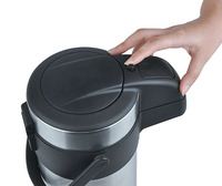Pichet à air sous vide isolé à double paroi en acier inoxydable pour la maison, thermos extra large de voyage, pot à air avec logo personnalisé