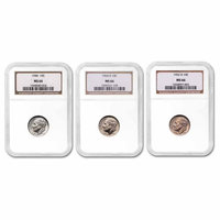 Boîte de collection pour pièces de monnaie certifiées NGC, 59 * 85 mm, Roosevelt Dime