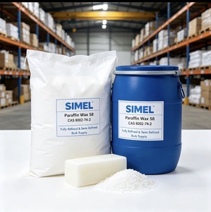 SIMEL Paraffin <b>Wax</b> 58 Solid Fully Refined <b>Melting</b> Point 58 CAS 8002-74-2 for Candle Making 100% Crystalline Index - Product Image 3