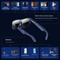 Gafas Inteligentes AR XREAL 1S, Venta al Por Mayor de Fábrica, Pantalla HD de 500 Pulgadas, 3DoF, Navegación con Flotación, 2D y 3D Nativos, Cine Privado para iPhone, Mac, PS5, Nuevo