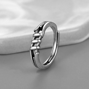 时尚工厂批发男士复古戒指开式可调手指多层铜环嘻哈饰品 - Product Image 4