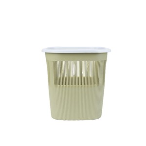 Cubo de basura rectangular de gran capacidad con diseño de anillo de presión para el hogar, baño, cocina, dormitorio, sala de estar - Product Image 5