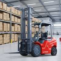 Équipement de distribution de palettes en usine, chariot élévateur électrique Liftron CPD35 pour transport interne