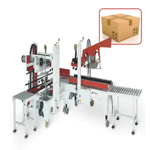 Automatische Melk Kartonnen Doos Tikken Verpakking Sealer Machine Doos Seal Adhesive Sealing Tape Machine