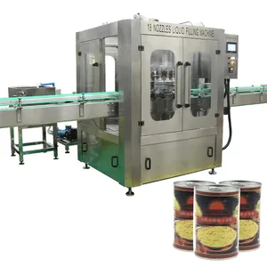 high speed easy opening lid tin can filling machine making equipment in china
