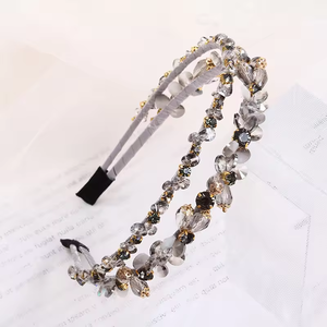 Diadema de cristal con forma de flores, adornos nupciales para el cabello de boda para venta al por mayor - Product Image 6