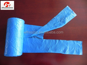 <span class=keywords><strong>Sacchi</strong></span> per rifiuti in plastica usa e getta tipo T-shirt/<span class=keywords><strong>Sacchi</strong></span> per <span class=keywords><strong>immondizia</strong></span> in HDPE MDPE LDPE con manici a vestaglia e laccio, per uso domestico - Product Image 1