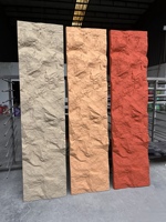 Revêtement extérieur en pierre de rivière artificielle en polyuréthane PU, panneau mural en pierre, placage, galets blancs, application extérieure
