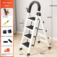Échelle pliante multi-usages pour intérieur et extérieur, robuste, colorée, pour le nettoyage des fenêtres