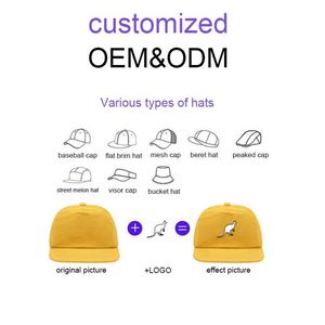 Design OEM ODM Custom Adjustable 3D Embroidery Logo 5 Panel Luxury Cap Full Set Caps Baseball Sports Cap <b>Hat</b> - Product Image 4