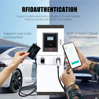 Borne de Recharge Publique pour Véhicules Électriques DC 80kW CCS1 CCS2 GBT Nouvelle Écran Tactile LCD Intelligent Livraison Rapide Conception Modulaire Hôtel Resort WrightCharge