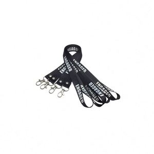 Cheap Personalized Custom Logo Silk Screen Printed <b>Polyester</b>/Nylon/Satin <b>Lanyard</b> Keychain Accessories Gifts & Crafts Fashion - Product Image 3