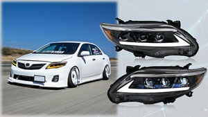 ไฟหน้า LED พร้อมภาพเคลื่อนไหวแบบไดนามิกสำหรับ Toyota Corolla 2011-2013 Sedan DRL ตามลำดับอำพัน IP67สัญญาณเลี้ยวกันน้ำ - Product Image 5