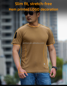 Camiseta Táctica Casual de Verano para Hombre S.archon, de Secado Rápido y Anti-Mosquitos, Manga Corta, 220 Gramos, Lavada, Lisa - Product Image 2