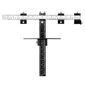 Công cụ Jig phần cứng Tủ cả inch và số liệu cho tay cầm và núm hướng dẫn ngăn kéo Jig trên cửa ra vào và mặt trước ngăn kéo-màu đỏ - Product Image 3