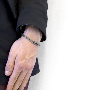 Bracciale a catena doppia in argento Forestay - Product Image 1