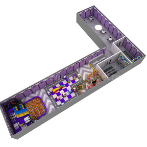 Parc de trampolines intérieur commercial Bettaplay de 1368 m², aire de jeux intérieure commerciale, mur <span class=keywords><strong>d</strong></span>'escalade intérieur, parcours de cordes - Product Image 3