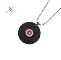 Collier pendentif énergétique quantique en pierre de lave noire classique et tendance pour homme, idéal comme cadeau