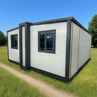 Maison conteneur contemporaine extensible de 30 pieds, cabane mobile pour projets d'agrotourisme