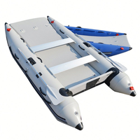 Bateau gonflable sportif de 11,8 pieds, catamaran, mini yacht à moteur, pliable, en PVC Hypalon, épaisseur 1,2 mm, utilisation en lac