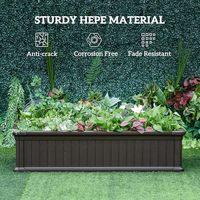 Harga terbaik plastic stackable brown 2ft dari 4ft penanam Taman
