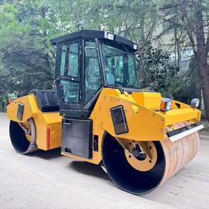 Dizel motorlu 10 ton hidrolik çift Tandem titreşimli yol silindiri - Product Image 1