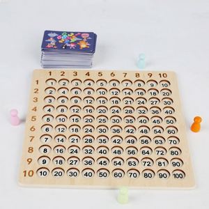 Custom 3 in 1 Kids Montessori Math <b>Table</b> <b>Board</b> <b>Game</b> Wooden Multiplication Flash Cards Toys CPC CE Certified - Product Image 4